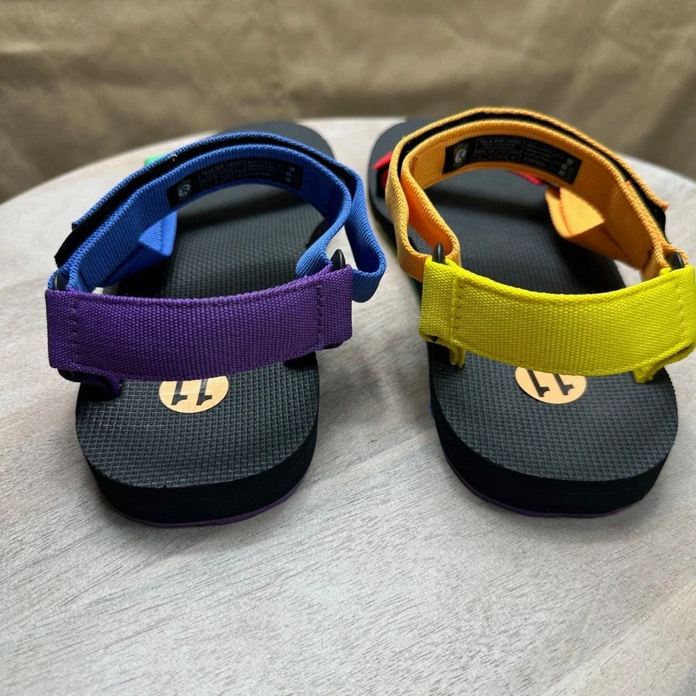Teva Original Universal Pride Rainbow Sandals Mens 11 Multi-Color Strappy 3768